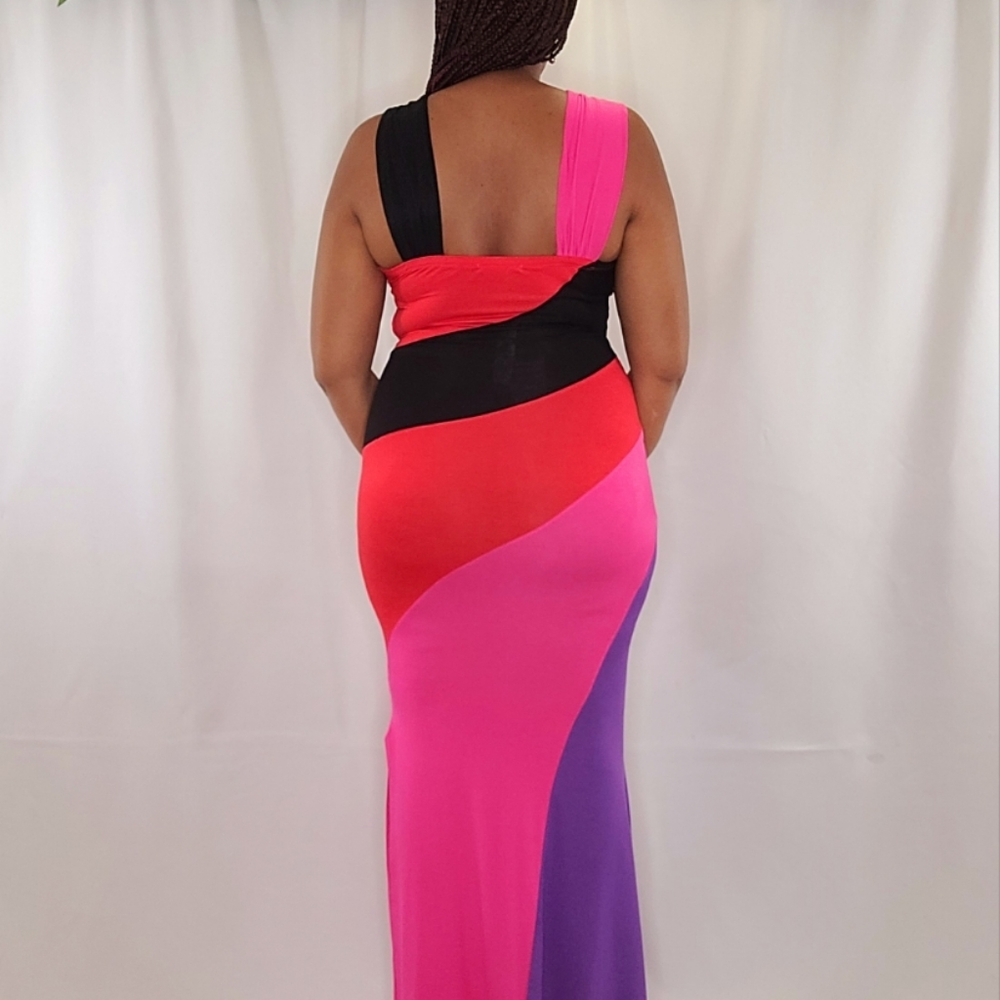 Color Block Dress - Picture 3 of 5